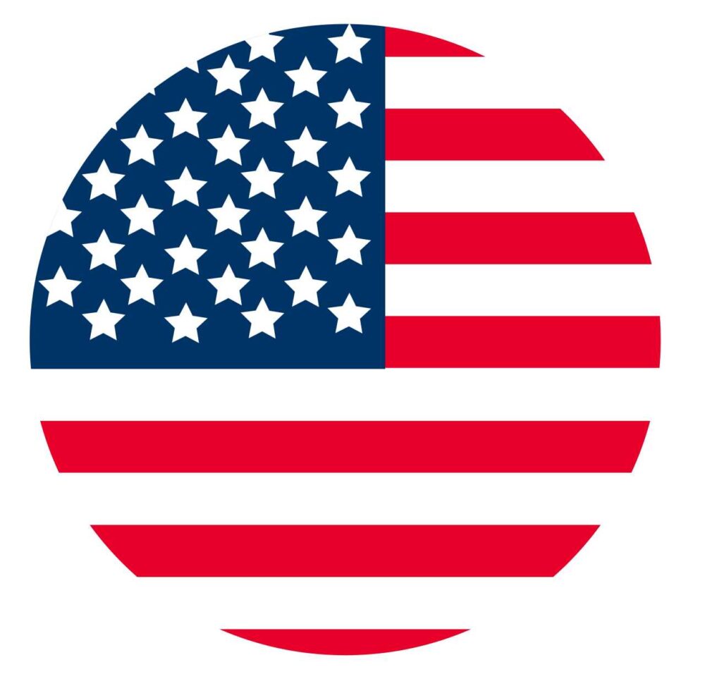 アメリカ国旗 丸形