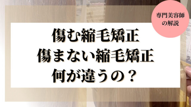 傷む縮毛矯正と傷まない縮毛矯正の違い｜見分け方と傷ませないコツを美容師が解説 | げんさんブログ【神戸・縮毛矯正特化美容師】