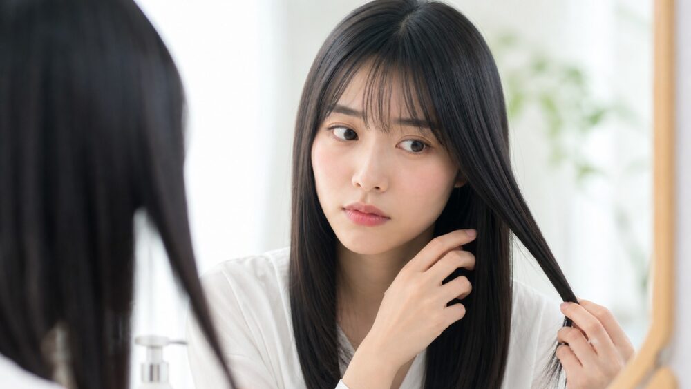 真っ直ぐすぎる仕上がりに戸惑う20代女性