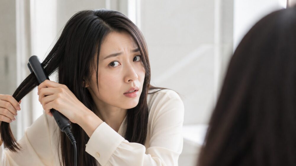 事例① ホームケアで毛先が変わる