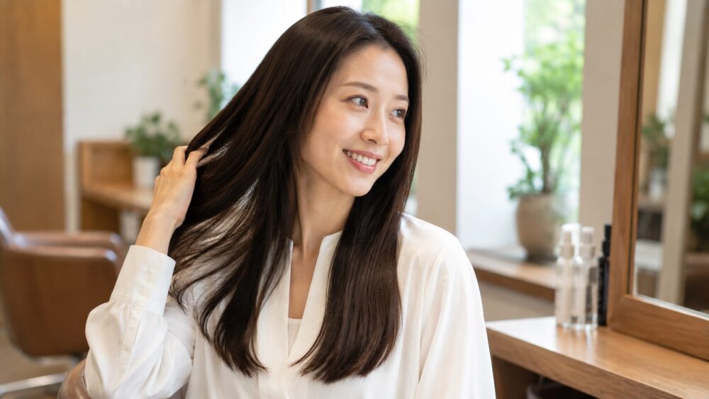 事例② 白髪染め併用毛も質感UP