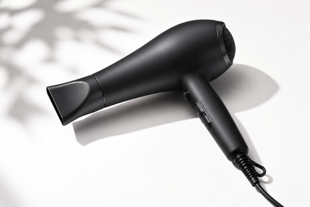 大風量ドライヤーで時短