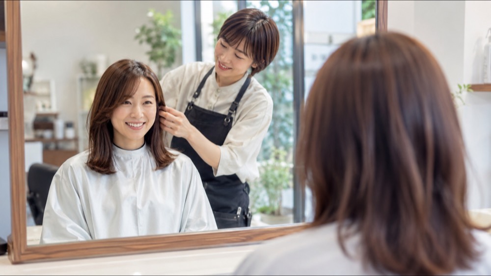 ヘナやヘアマニキュアをしていても縮毛矯正ができることを示すイメージ