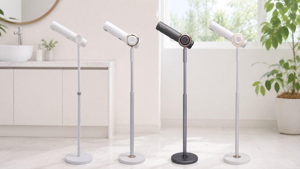 BISARA Light・標準・PROの全モデルを洗面所に並べた比較イメージ