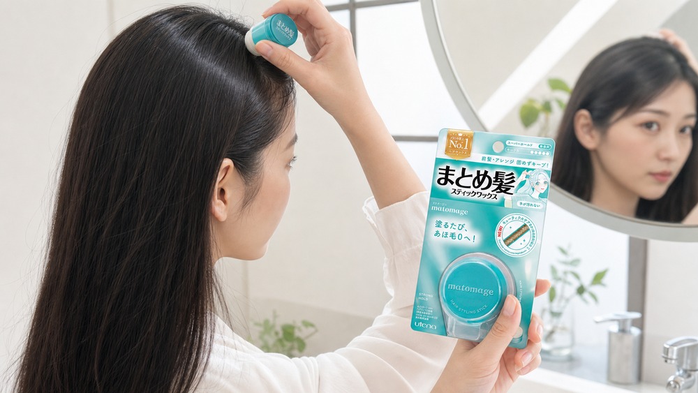 ① まとめ髪を部分的に抑えるなら「マトメージュ まとめ髪スティック」
