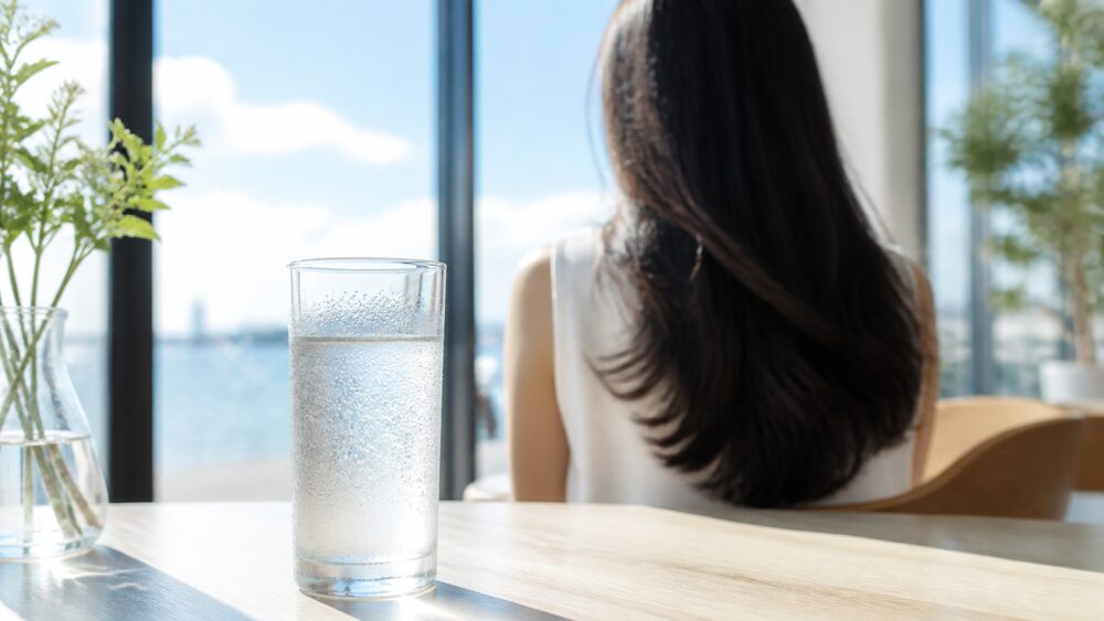 こまめな水分補給で髪のうるおいを保つ