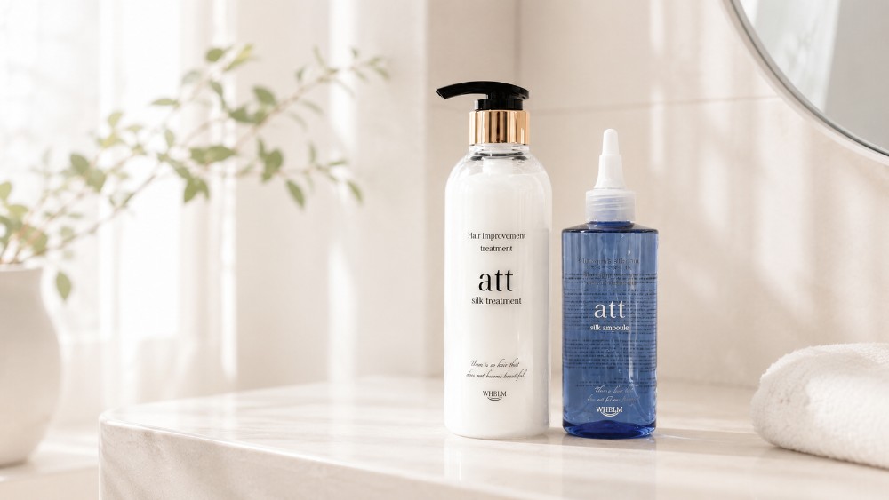 att シルクトリートメントとシルクアンプルのセット使い