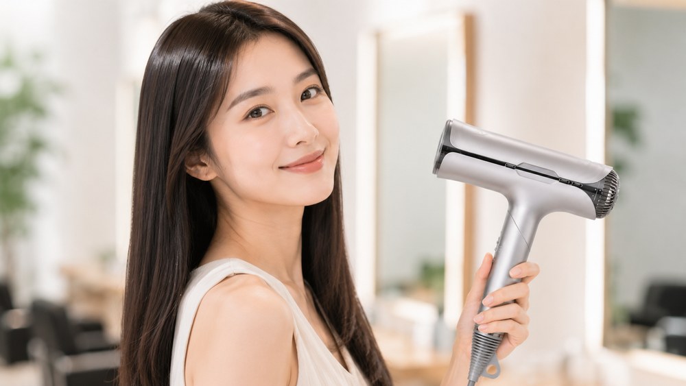 ツヤのあるまとまった髪の日本人女性