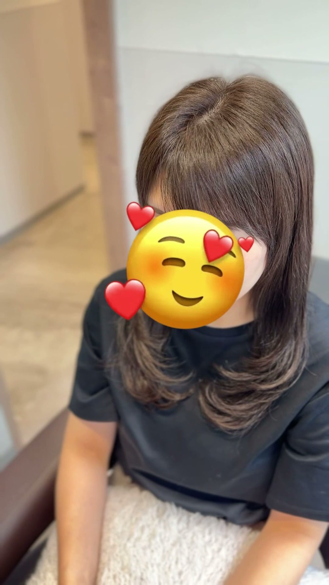 毛先のワンカールのアップ写真