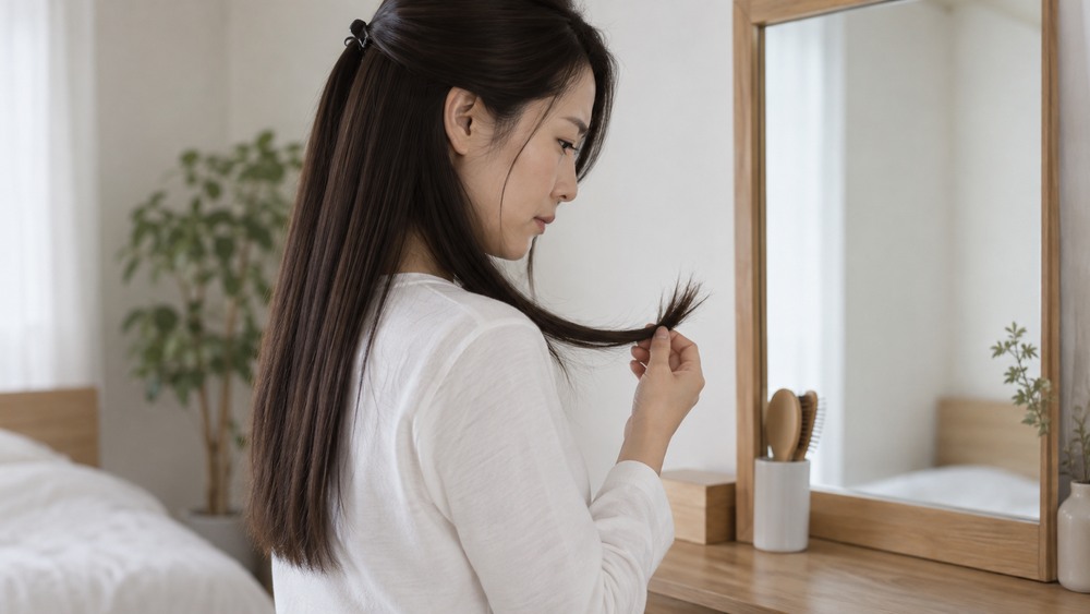 【例文⑤】前回の縮毛矯正で気になった点を伝える